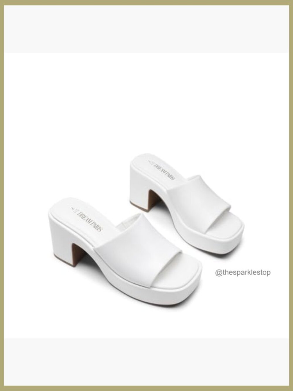 Women's Chunky Platform Heels Square Open Toe Block Heel Sandals - Picture 5 of 7